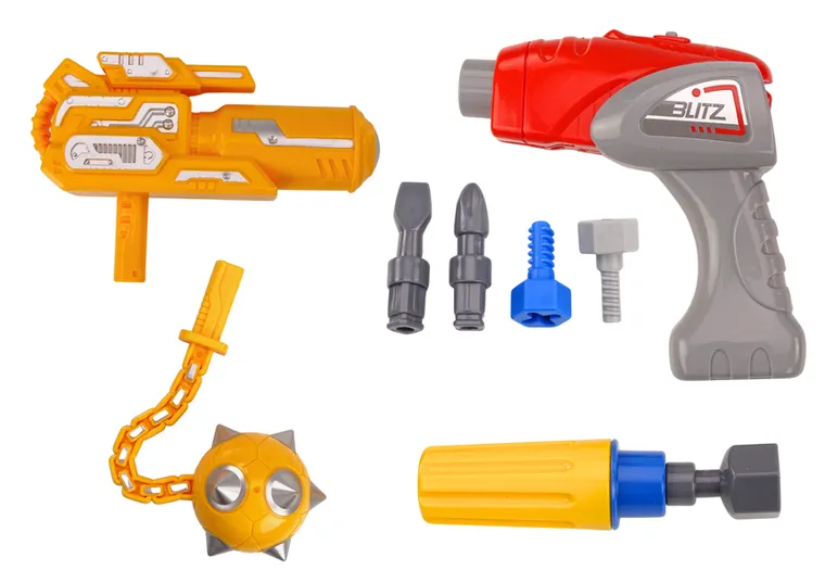 Lean Toys, robot do skręcania, zabawka interaktywna, niebieski