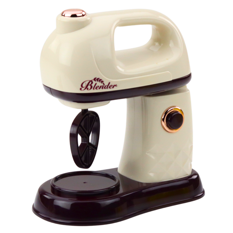 Lean Toys, robot mikser kuchenny dla dzieci obracająca się końcówka, 360° światła biały