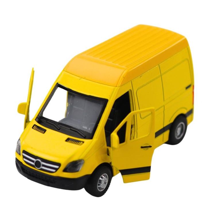 Lean Toys, samochód dostawczy, metalowy pojazd z napędem pull back, 1:32