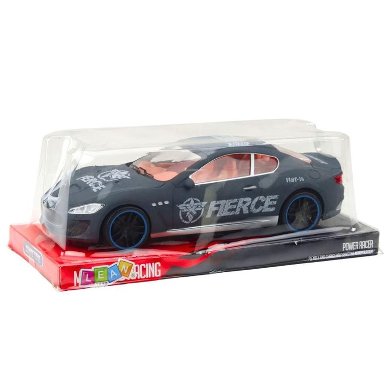 Lean Toys, samochód sportowy napęd na tył matowa karoseria, szary