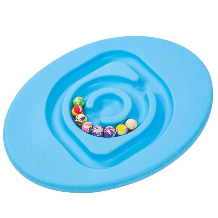 Lean Toys, sensoryczna deska równoważąca, piłeczki kauczukowe, niebieska, 5 szt.