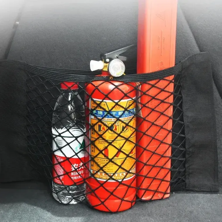 Lean Toys, siatka do bagażnika auta organizer torba na wkręty mocna kieszeń, 20-26 cm