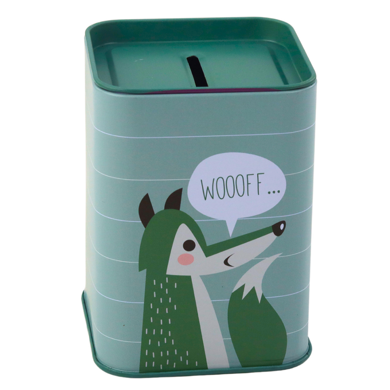 Lean Toys, skarbonka metalowa, zwierzątko, 11-8 cm, 1 szt.