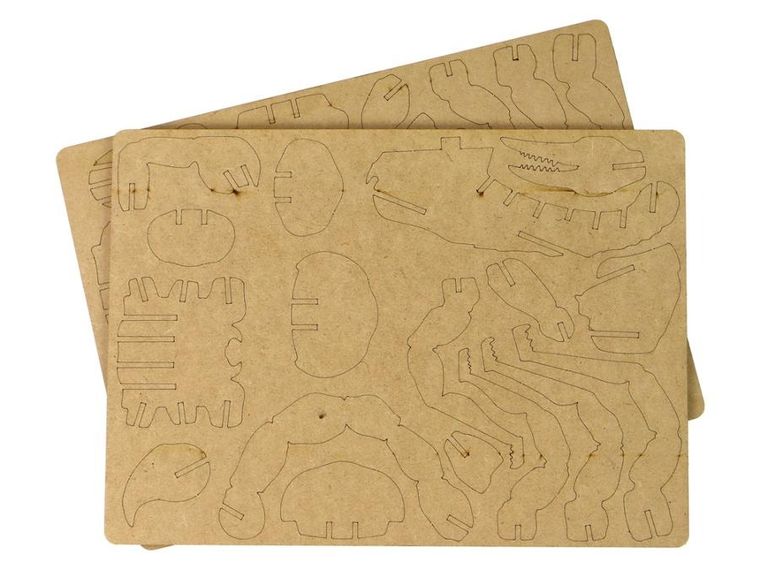 Lean Toys, Skorpion, drewniane puzzle przestrzenne 3D, składanka edukacyjna, 35 elementów