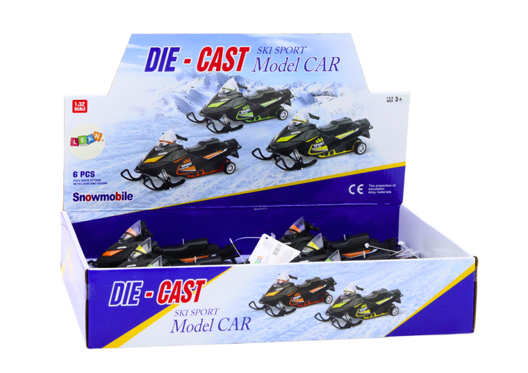 Lean Toys, skuter śnieżny resorak, 1:32, z napędem