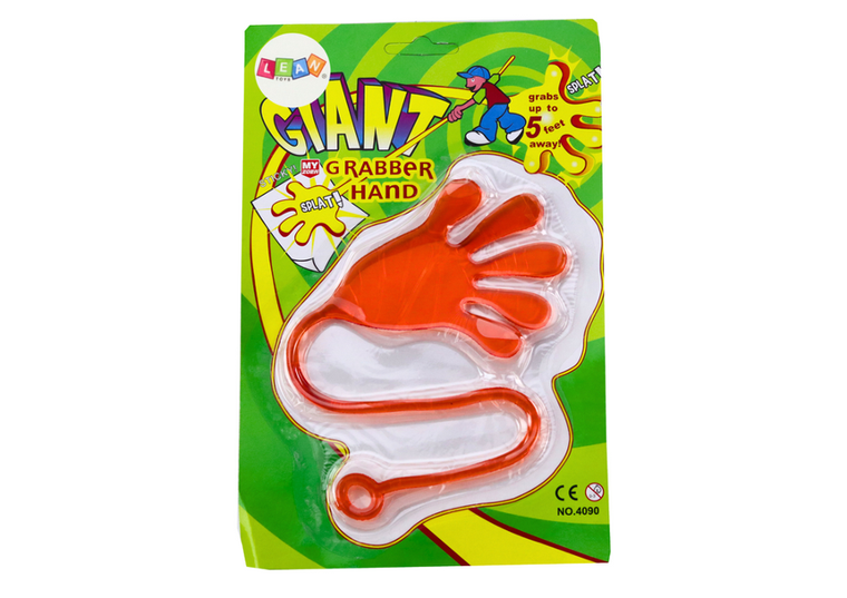Lean Toys, slime, lepka rączka, pomarańczowa
