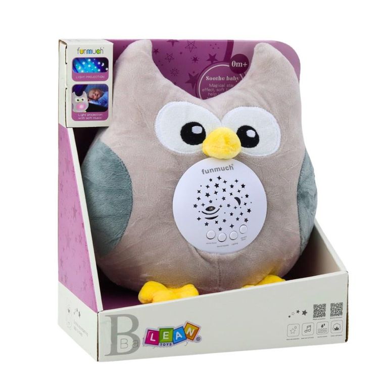 Lean Toys, sówka, maskotka z melodiami