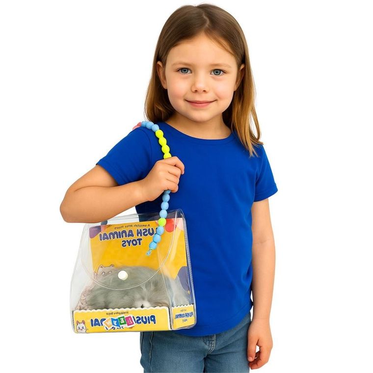 Lean Toys, śpiący husky na poduszce, maskotka