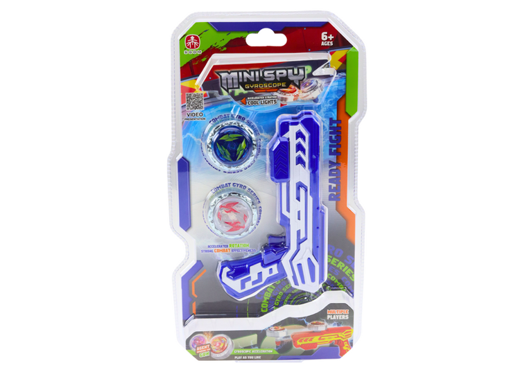 Lean Toys, spinnery z wyrzutnią, niebieski