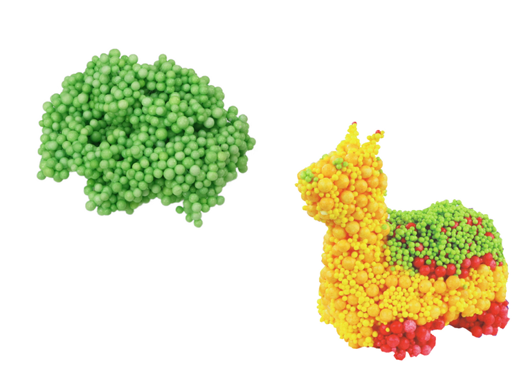 Lean Toys, Squishy, kulki styropianowe, masa plastyczna, zielona, 1 szt.