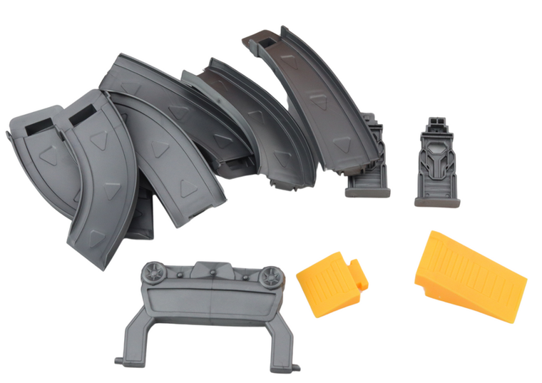 Lean Toys, straż pożarna z samochodami, zestaw pojazdów, 6 szt.