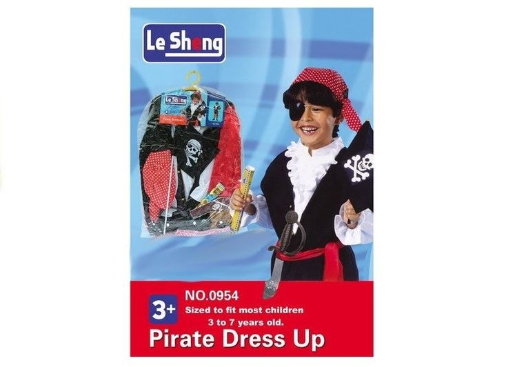 Lean Toys, strój pirata z akcesoriami