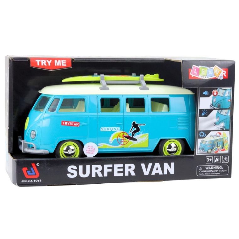Lean Toys, Surfer Van, pojazd interaktywny, Turkusowy