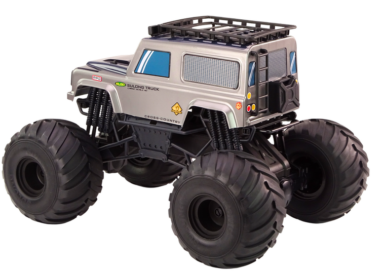 Lean Toys, Suv terenowy, pojazd zdalnie sterowany, siwy, 2.4g, 1:6
