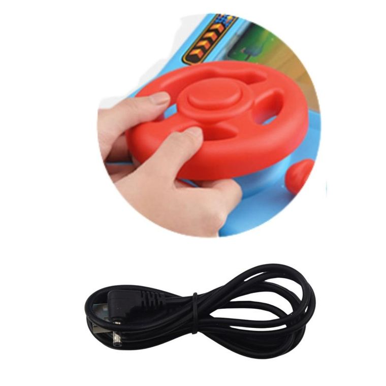 Lean Toys, symulator jazdy, kierownica interaktywna, gra elektroniczna