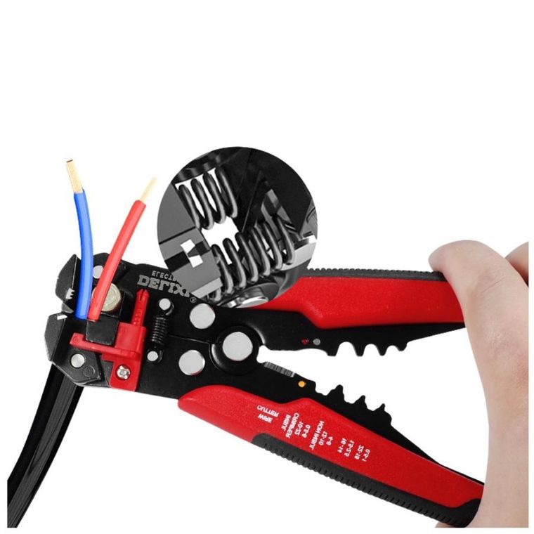 Lean Toys, szczypce do ściągania izolacji, przewodów, kabli 3w1