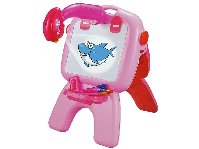 Lean Toys, tablica dwustronna, stojąca, różowa