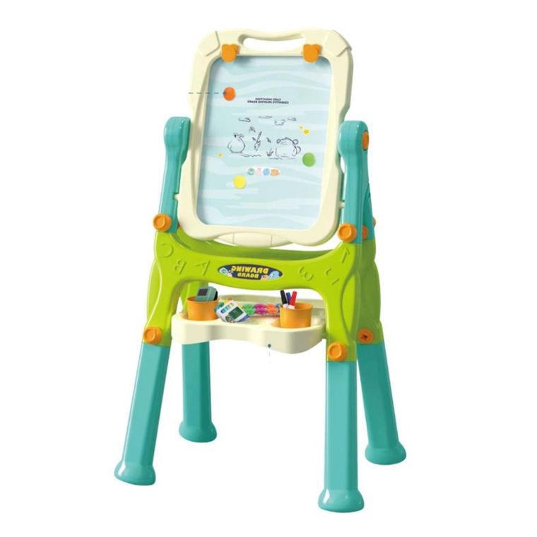 Lean Toys, tablica edukacyjna 3w1, dwustronna, zielona