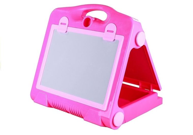 Lean Toys, tablica na kredę i pisak, 2w1, akcesoria