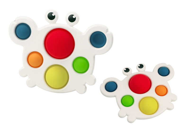 Lean Toys, tablica sensoryczna, silikonowa, krab