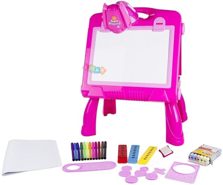 Lean Toys, tablica sztaluga projektor na kredę pisak 49 cm