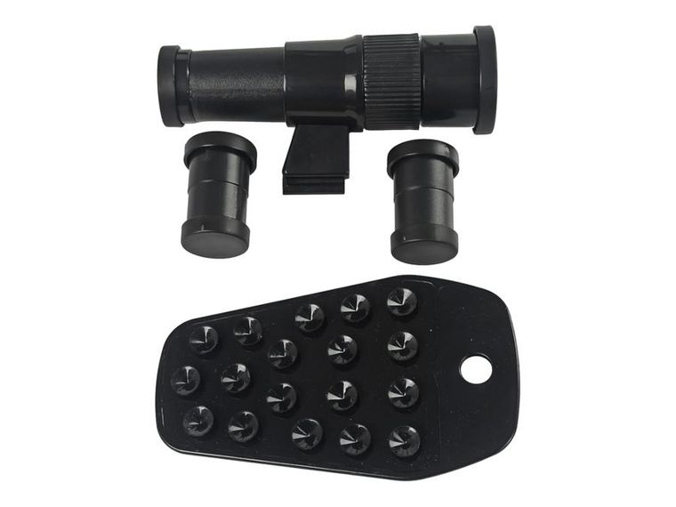 Lean Toys, teleskop edukacyjny z uchwytem na telefon, żółty