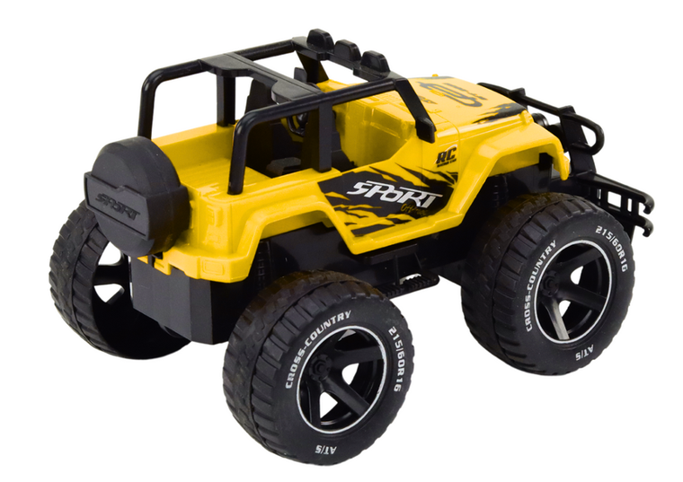 Lean Toys, terenówka, pojazd zdalnie sterowany, żółty, 1:18