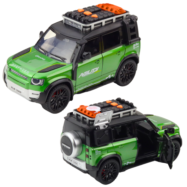 Lean Toys, terenówka rapid otwierane drzwi i światła mix