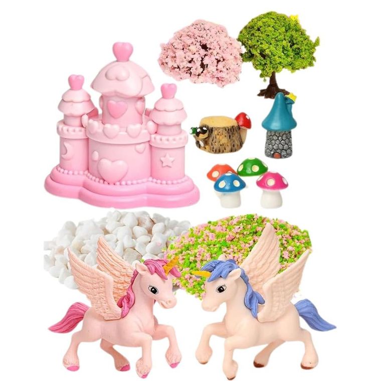 Lean Toys, Terrarium z jednorożcem, lampka nocna sterowanie głosem, zestaw kreatywny