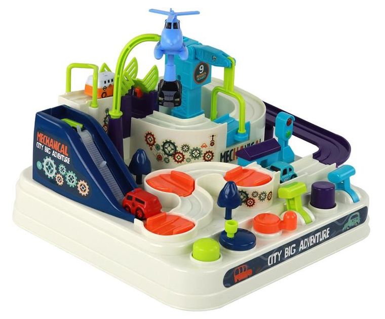 Lean Toys, tor samochodowy z pojazdami