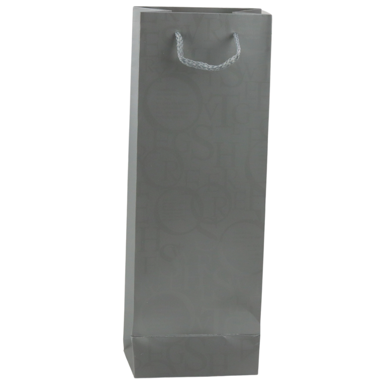 Lean Toys, torba prezentowa na butelkę wino wzór z napisami, 35-12-9 cm, 1 szt.