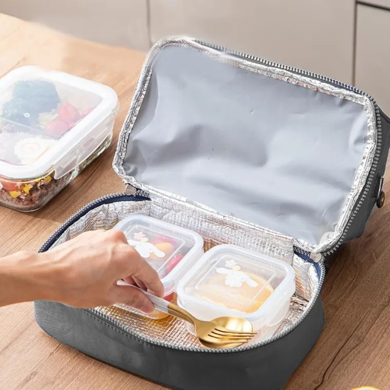 Lean Toys, torba termiczna, izolacyjna, szara, 27 cm