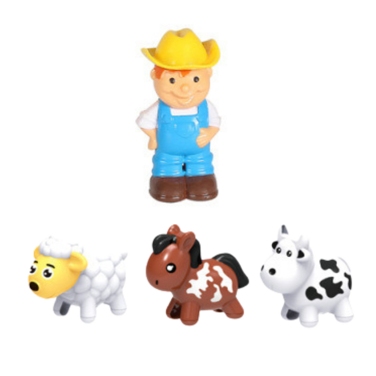 Lean Toys, traktor farmerski, pojazd interaktywny