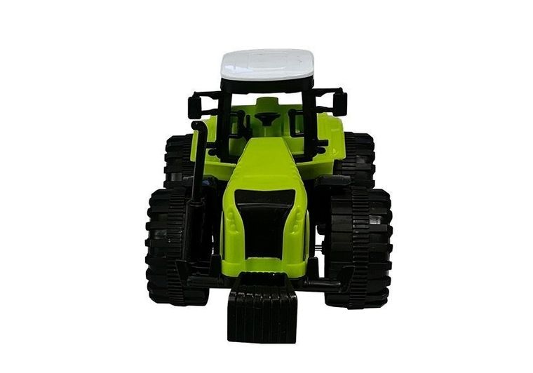 Lean Toys, traktor, pojazd rolniczy, zestaw akcesorii, zielony