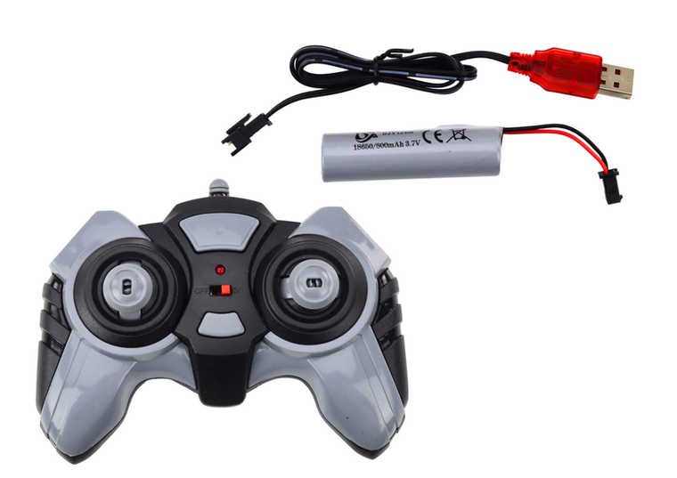 Lean Toys, traktor, pojazd zdalnie sterowany, biały