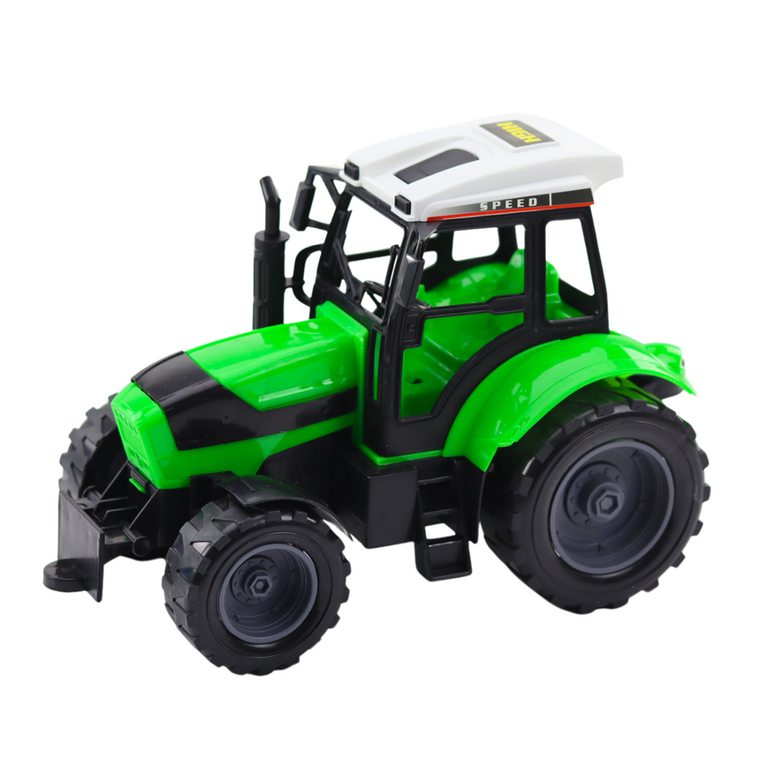 Lean Toys, traktor z broną talerzową, pojazd rolniczy