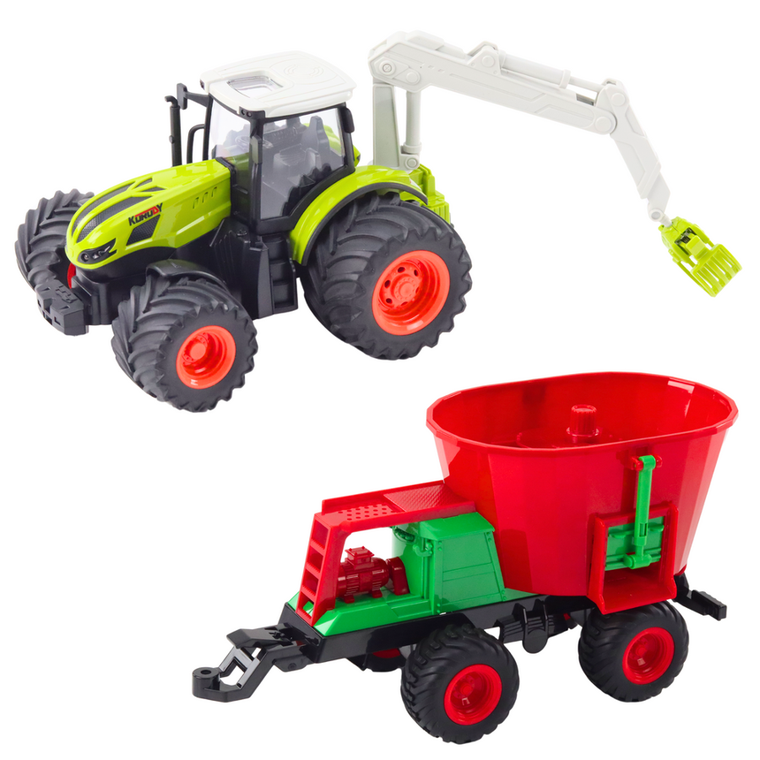 Lean Toys, traktor z siewnikiem, pojazd zdalnie sterowany