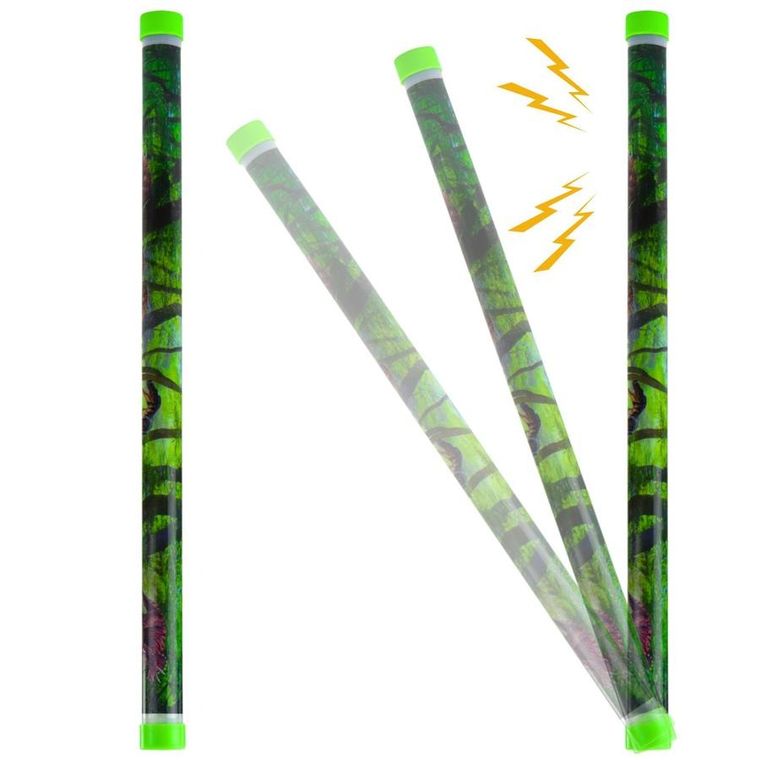 Lean Toys, tuba dźwiękowa, świecąca, dinozaury, 40 cm, 1 szt.