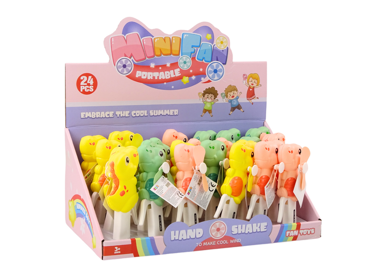 Lean Toys, wiatrak ręczny, dinozaur