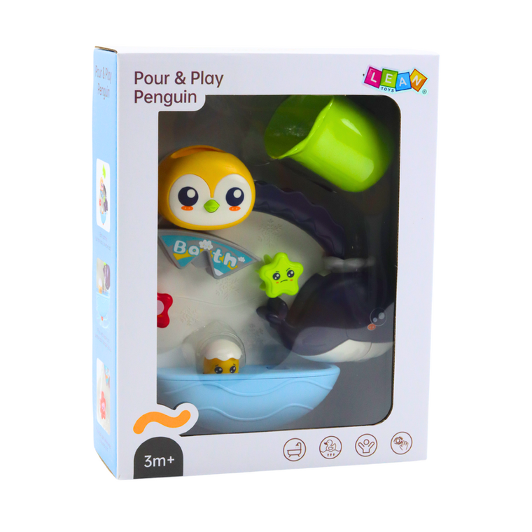 Lean Toys, wieloryb, interaktywna zabawka do kąpieli