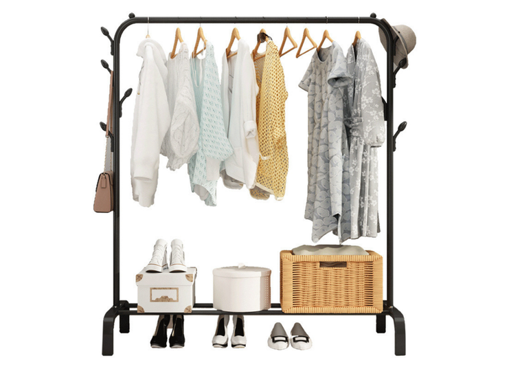 Lean Toys, wieszak wolnostojący, na ubrania/buty