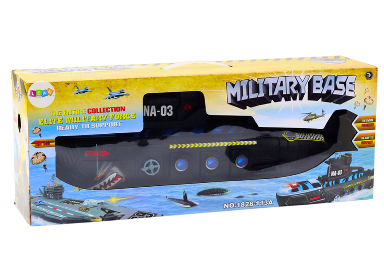 Lean Toys, wojskowa łódź podwodna, pojazd interaktywny