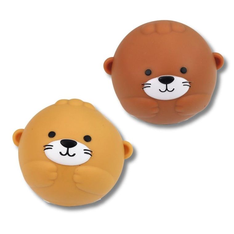 Lean Toys, wydra z rodzinką, zabawki do kąpieli, 7 elementów