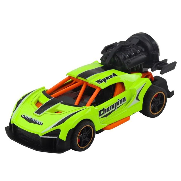 Lean Toys, wyścigówka, interaktywny pojazd z funkcją dymu, 1 szt.