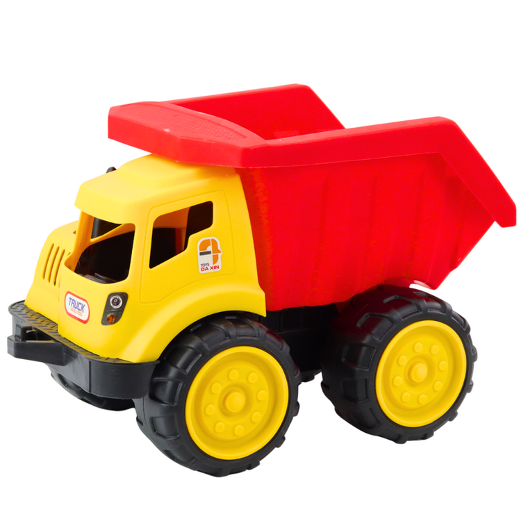 Lean Toys, wywrotka do piasku czerwono-żółta