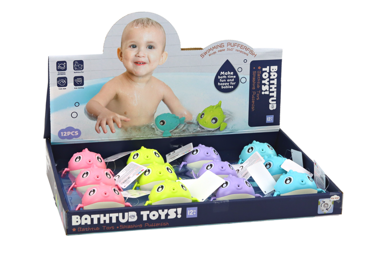 Lean Toys, zabawka do kąpieli nakręcana rybka, 8.5 cm