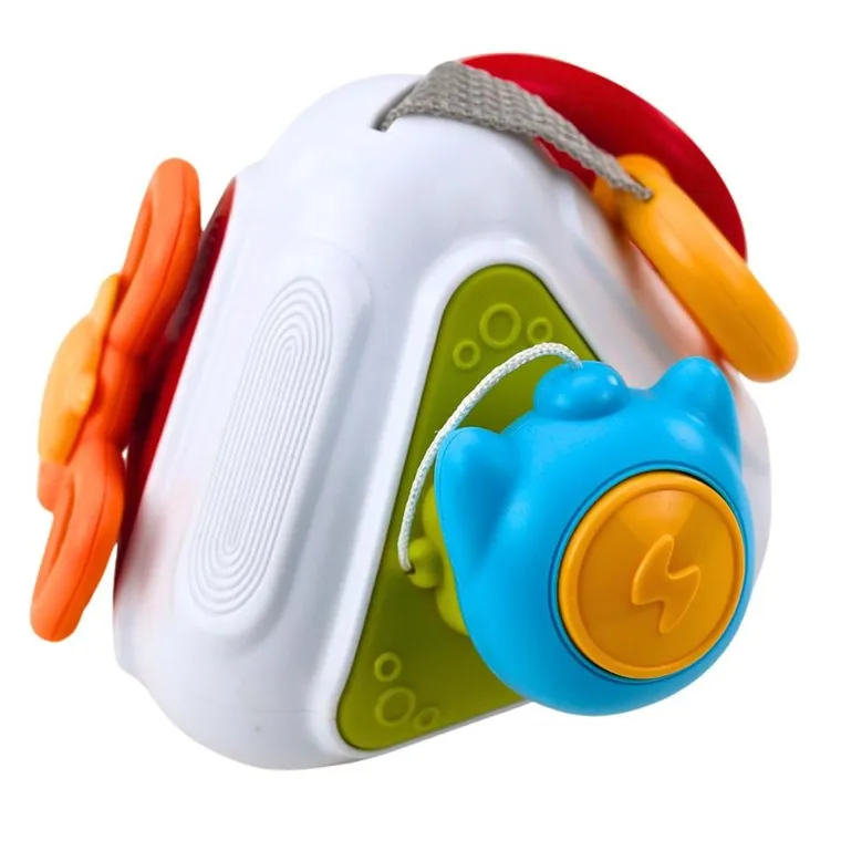 Lean Toys, zabawka sensoryczna, kostka manipulacyjna, 5w1