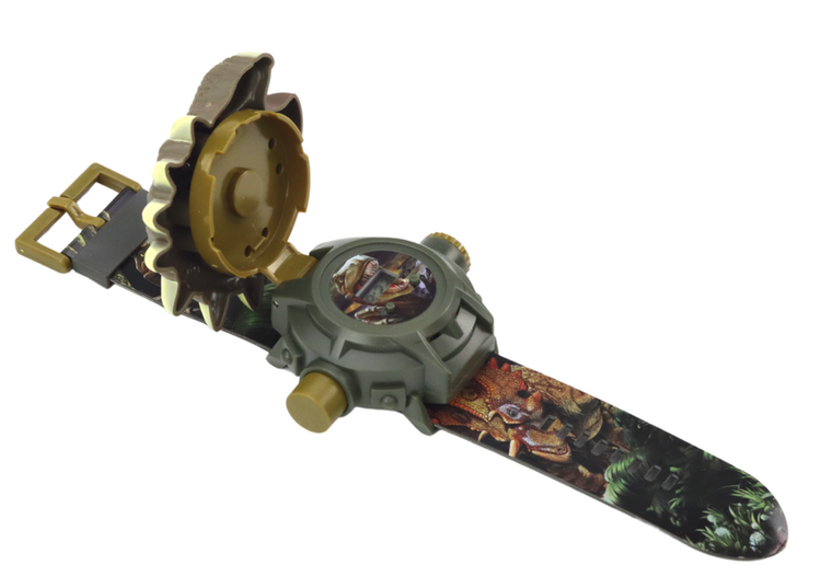 Lean Toys, zegarek z projektorem 3D, Triceratops