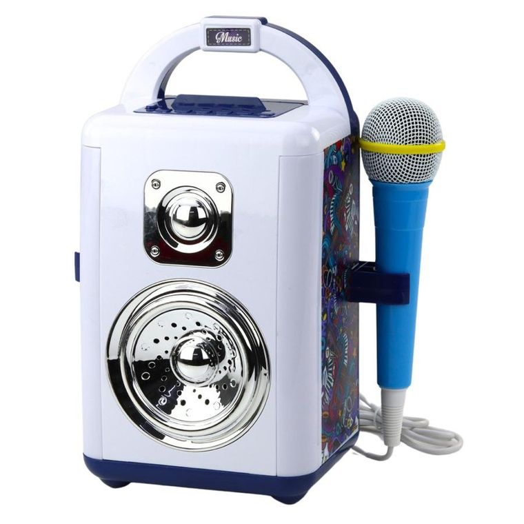 Lean Toys, zestaw do karaoke, mikrofon i głośnik