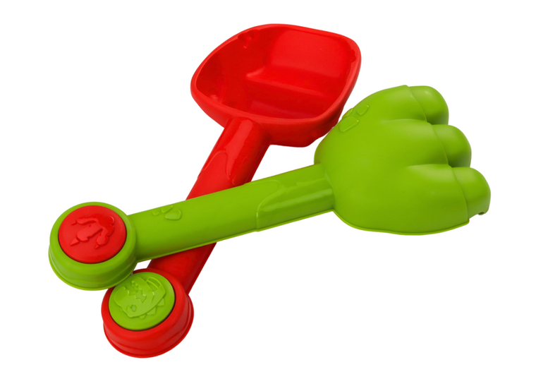 Lean Toys, zestaw do piasku, młynek z foremkami, dinozaury